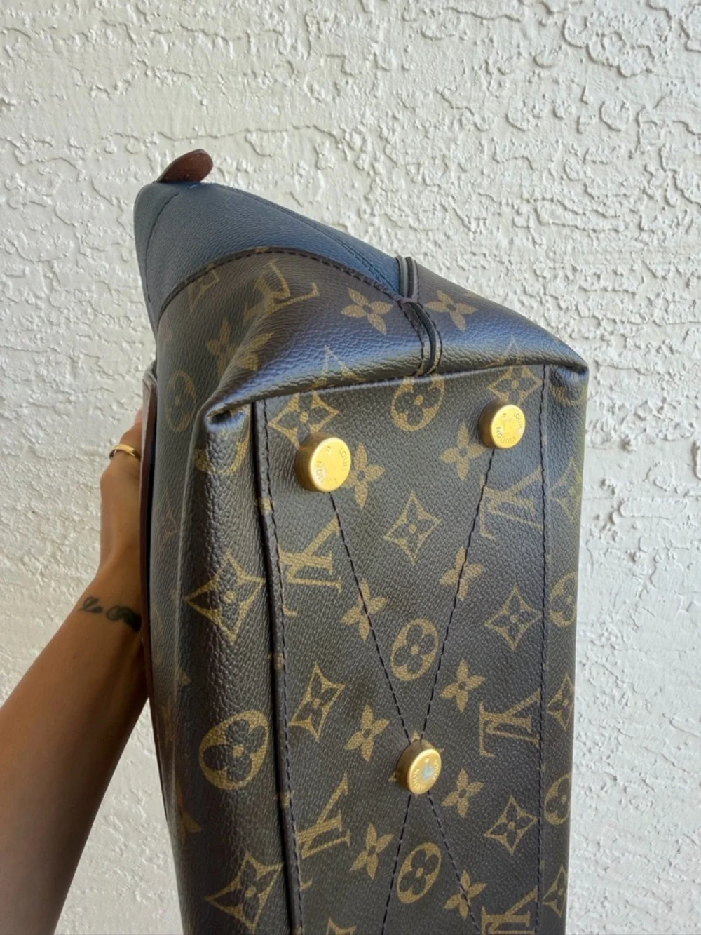Louis Vuitton Majestueux Tote Monogram Canvas and Exotics MM